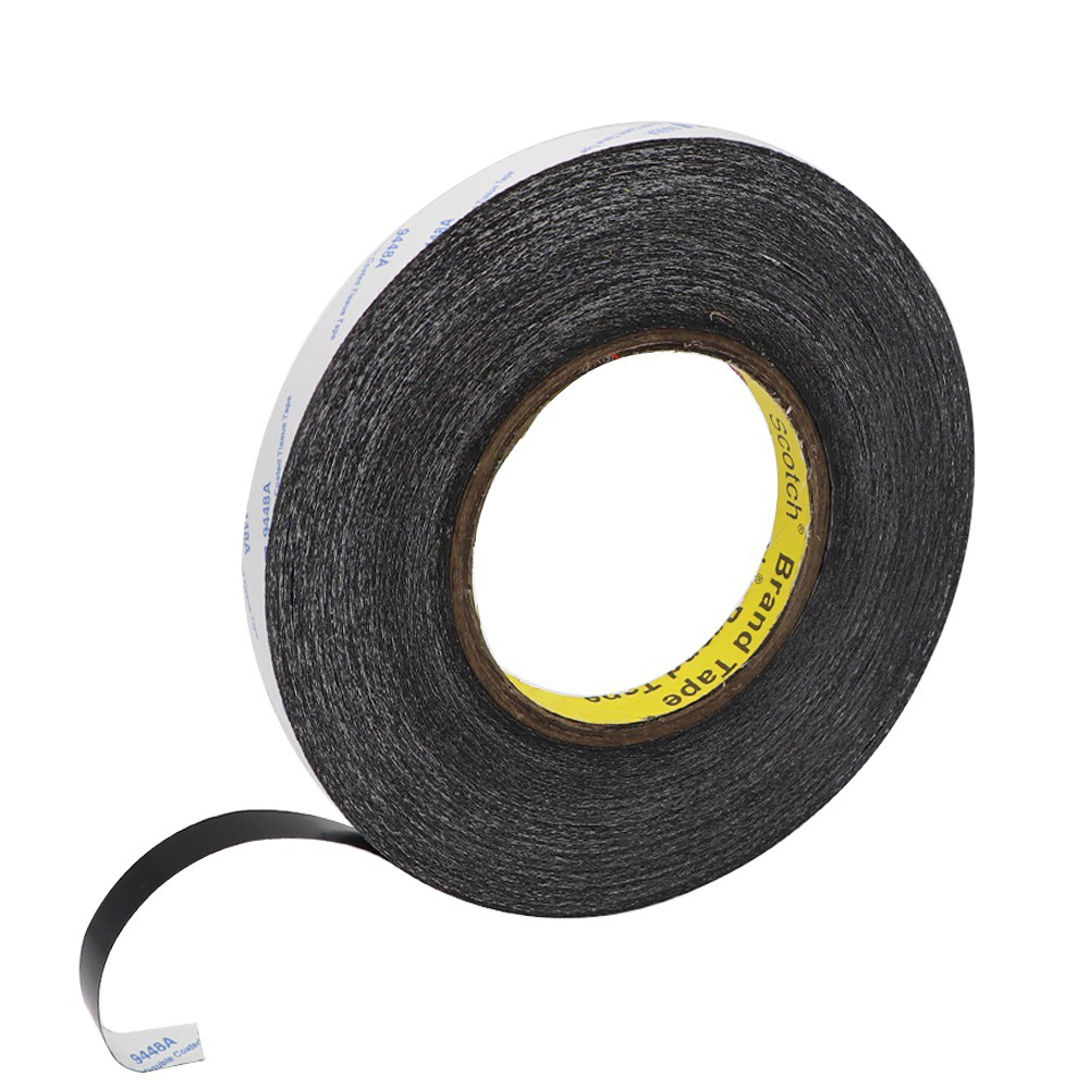 1MM 50meters Black Brand New Double Side Adhesive Tape Fix For Cellphone Touch Screen LCD