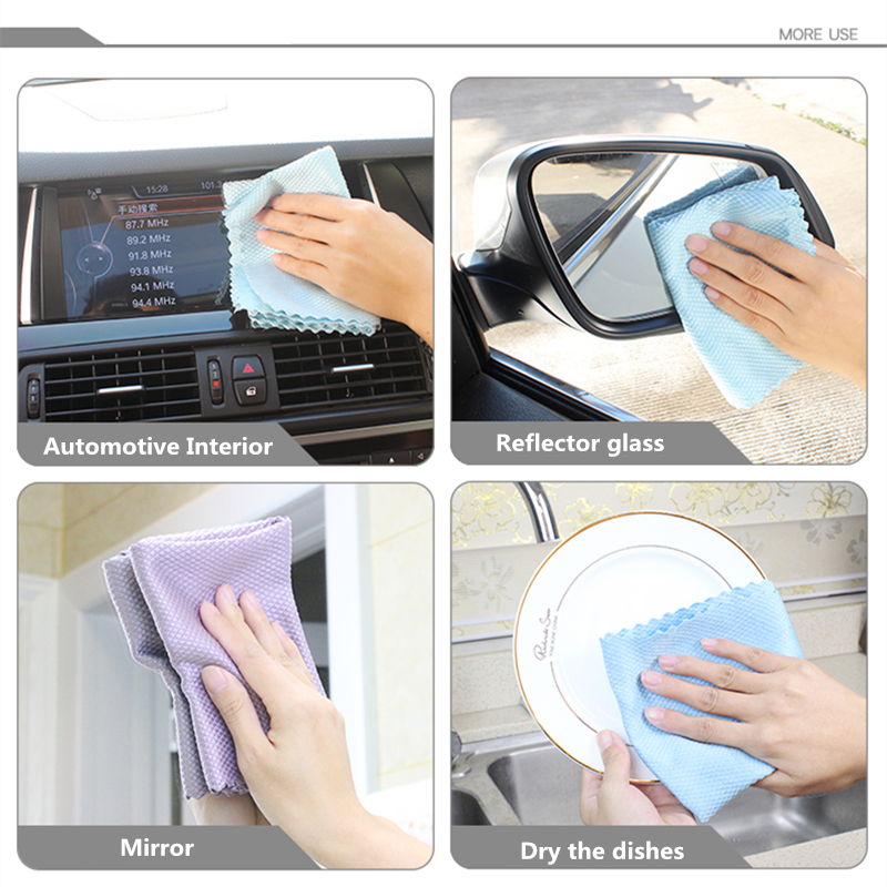 12 x12 в микрофибсовых стеклянных чистящих тканях тряпки для ванной комнаты бесплатно легко чистить зеркала окна