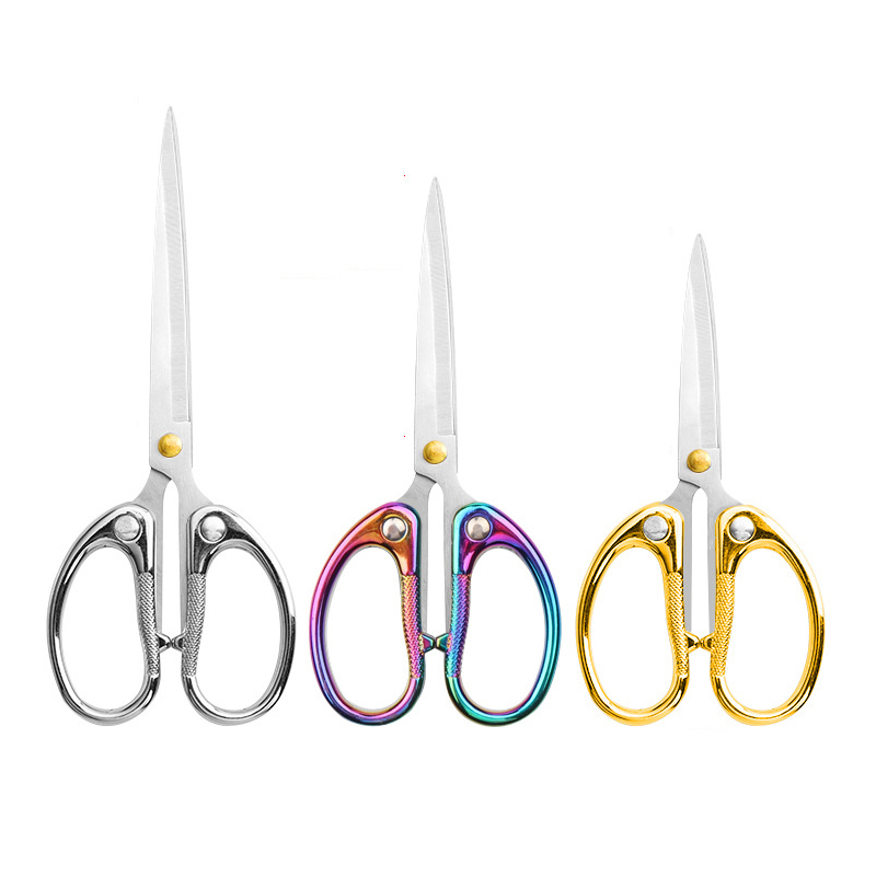 Stainles Steel Professional Sewing Scissors Cuts Straight Fabric Clothing Tailor's Scissors Household Office scissors Tool