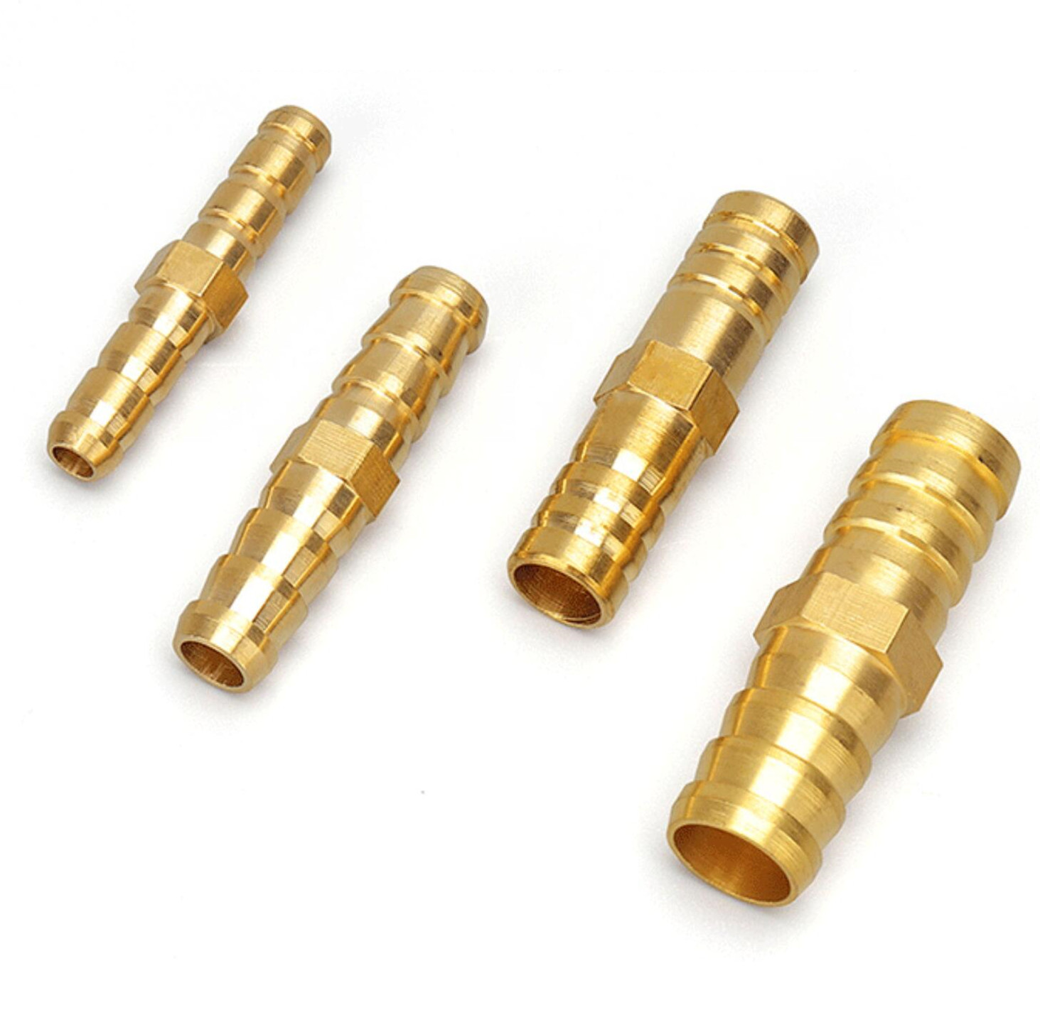 Brass Barb Pipe Fitting Straight Elbow T Y X Shape 2 3 4 Way Connector for 6mm to 19mm 8mm 10mm 14mm 16mm 19mm Copper Water Tube