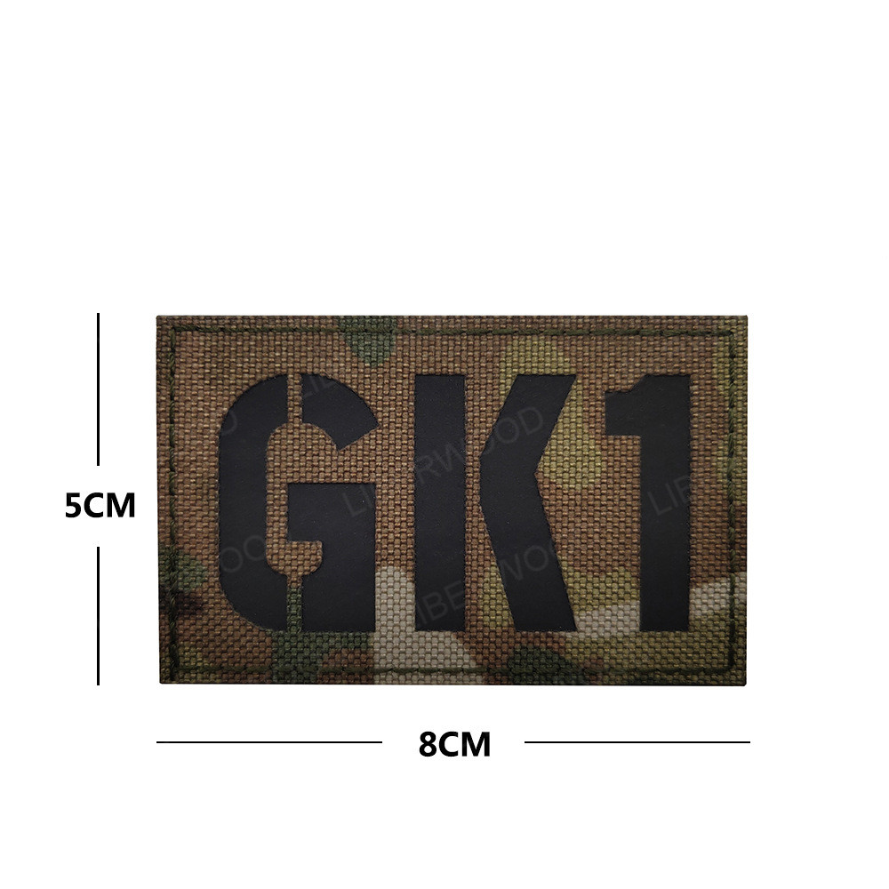 Segno di chiamata Chiamata patch a infrarossi Muiticam cp gk1 gk2 gk3 a gk10 badge tattico riflettente A4-1 6b9 Ir Applique Armband