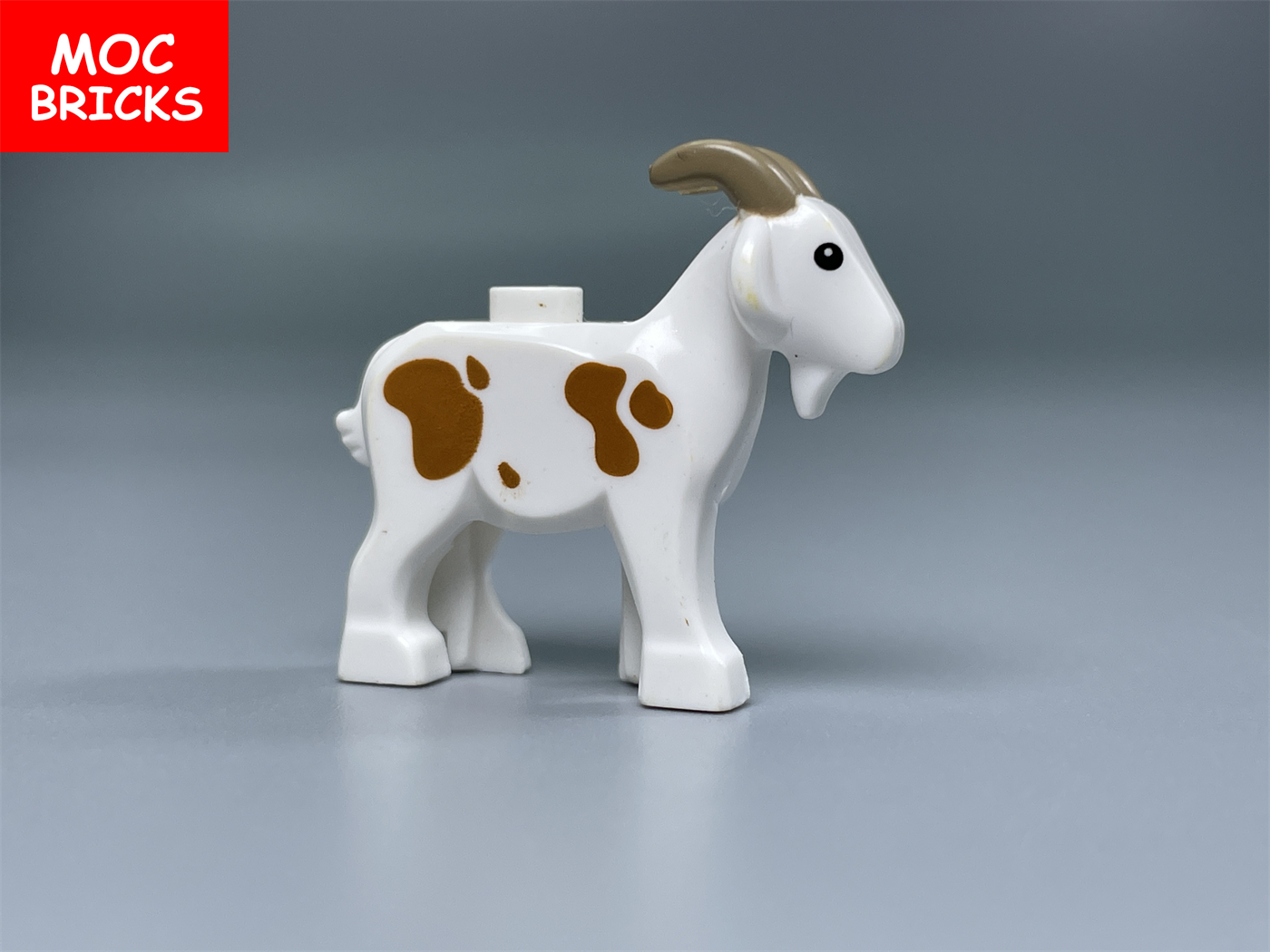 MOC Bricks Animal Goat Sheep Farm Street View Accessories Educational Building Blocks Toys Kids Gifts