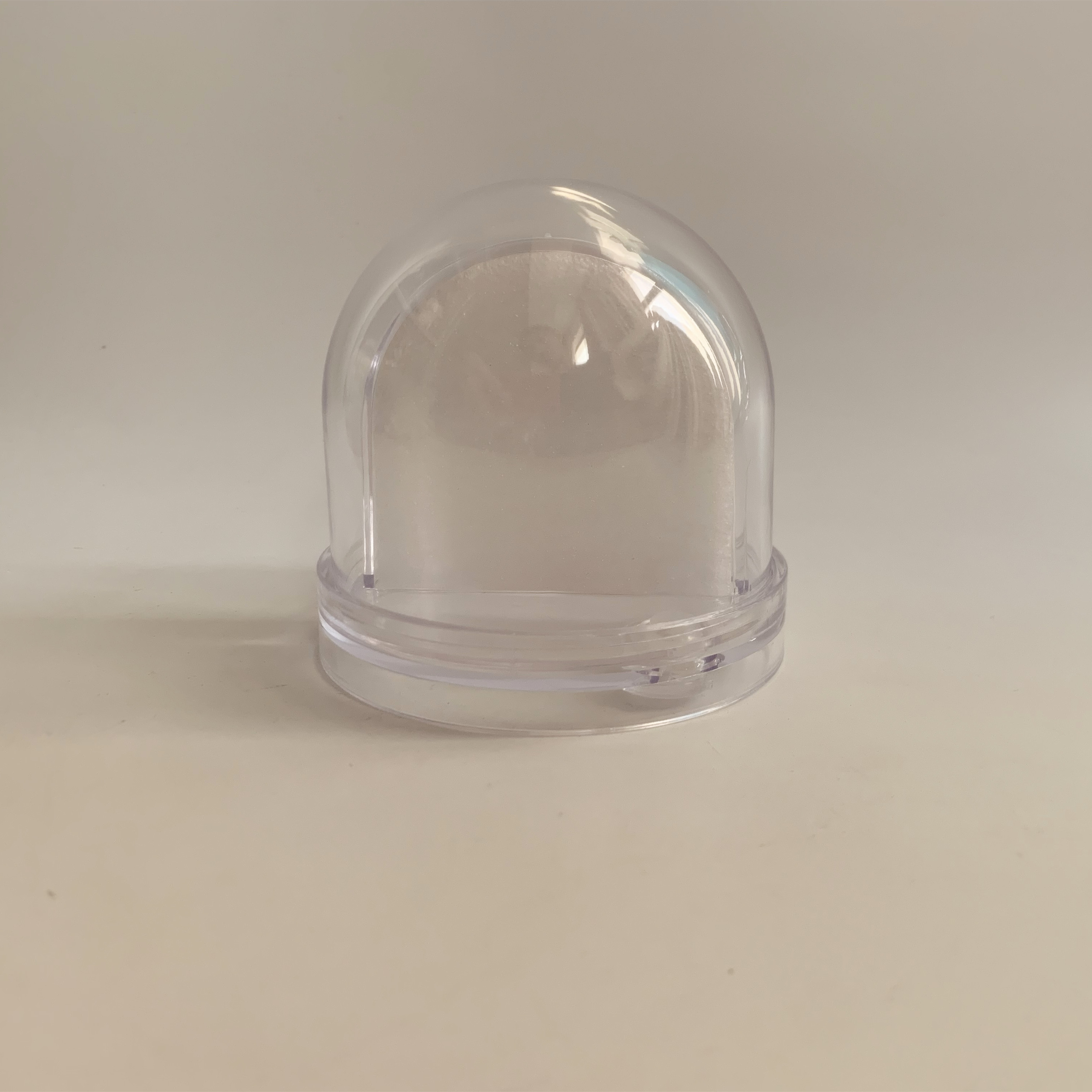 Globo de nieve de regalo de regalo de bricolaje personalizado, globo de nieve de plástico, foto de plástico Insertar globo de nieve sin agua y papel