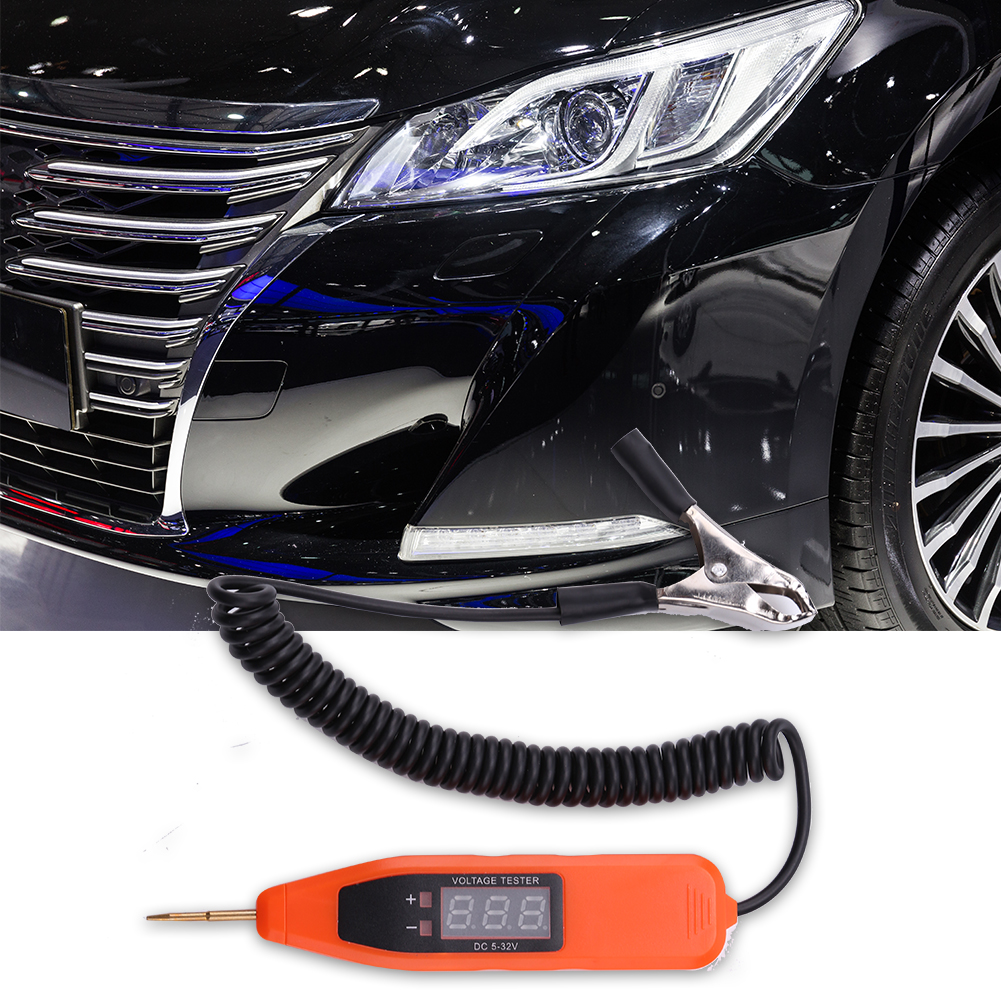 5-32V Car LCD Digital Electric Voltage Test Pen Power Probe Pencil Detector Non-Contact Circuit Tester Automotive Motorcycle