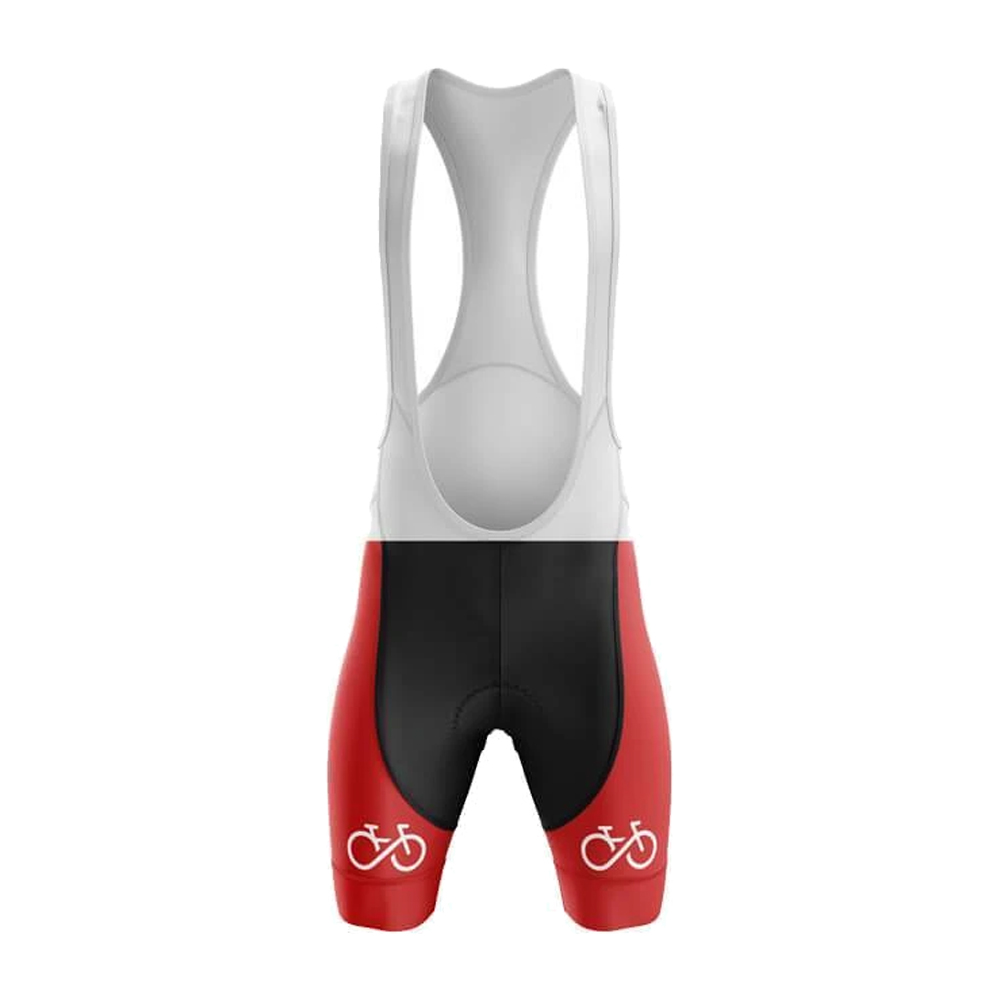 Fiets voor altijd zomer Red Cycling Jersey Set Short Sleeve Bib Shorts Gel Breathable Pad Maillot Ciclismo Hombre