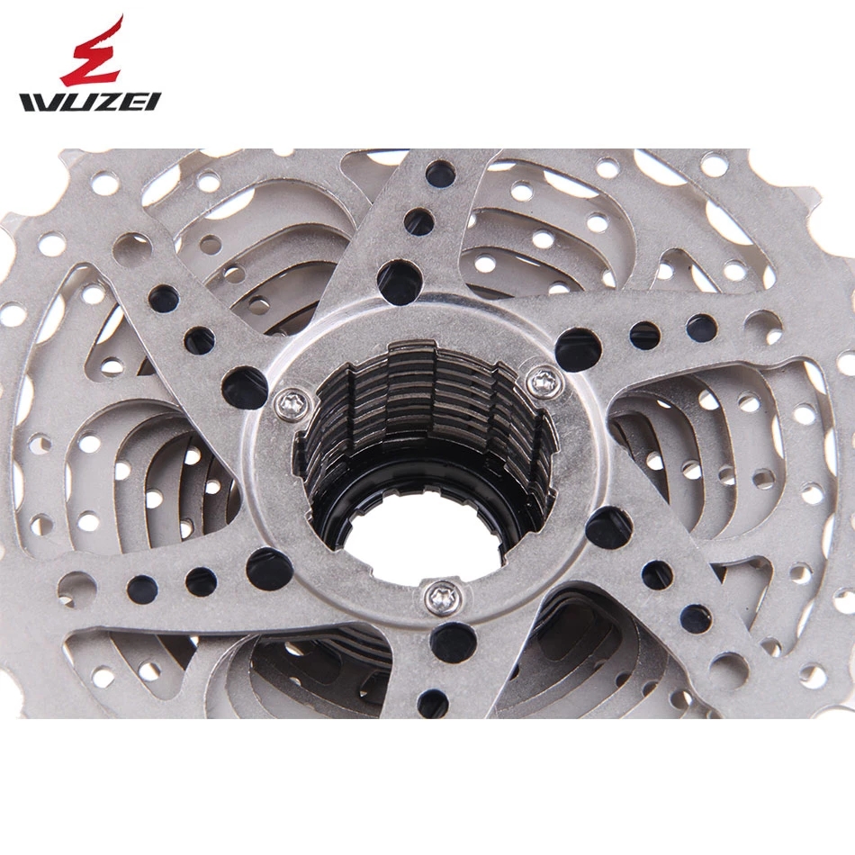 Wuzei 8 9 10 11 12 Speed Road Road Vake Flywheel 23 / 25/28/30/32/34/36T Roues gratuites 24/27/30