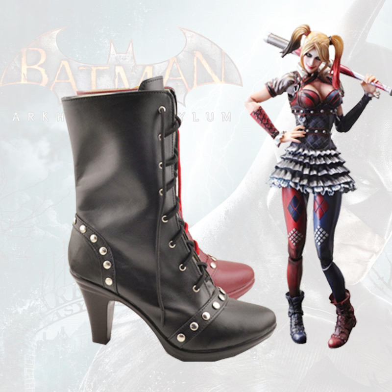 Anime Game DC Clown Joker Harley Joke High Birds Of Prey Cosplay Boots Shoes Halloween Carnival Party Costume Customize