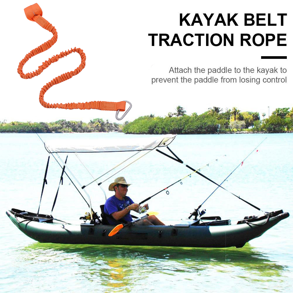 Elastico Kayak Paddle Leash Surf Tavolo da surf Bungee Keeper Anti-Lost Rowing Boat Accessori fissi Canoe Sicurezza Forta di sicurezza in canoa