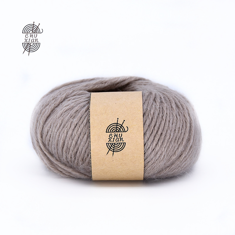 50 g/palla di lana mohair filato spesso maglione a maglia a mano Cappello scarpone A A A