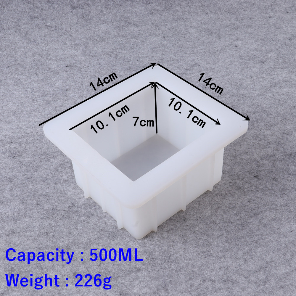 500 ml rendering mydła silikonowa forma DIY Square Toast bochenek pleśń domowej formy gęstej mydła