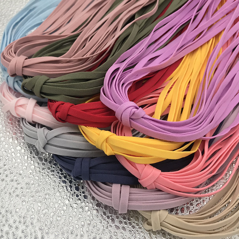10 Meter 5 mm nähen elastisches Band farbenfrohes Hoch elastisches Band für Masken Kleidung Taillenband Stretchmaske