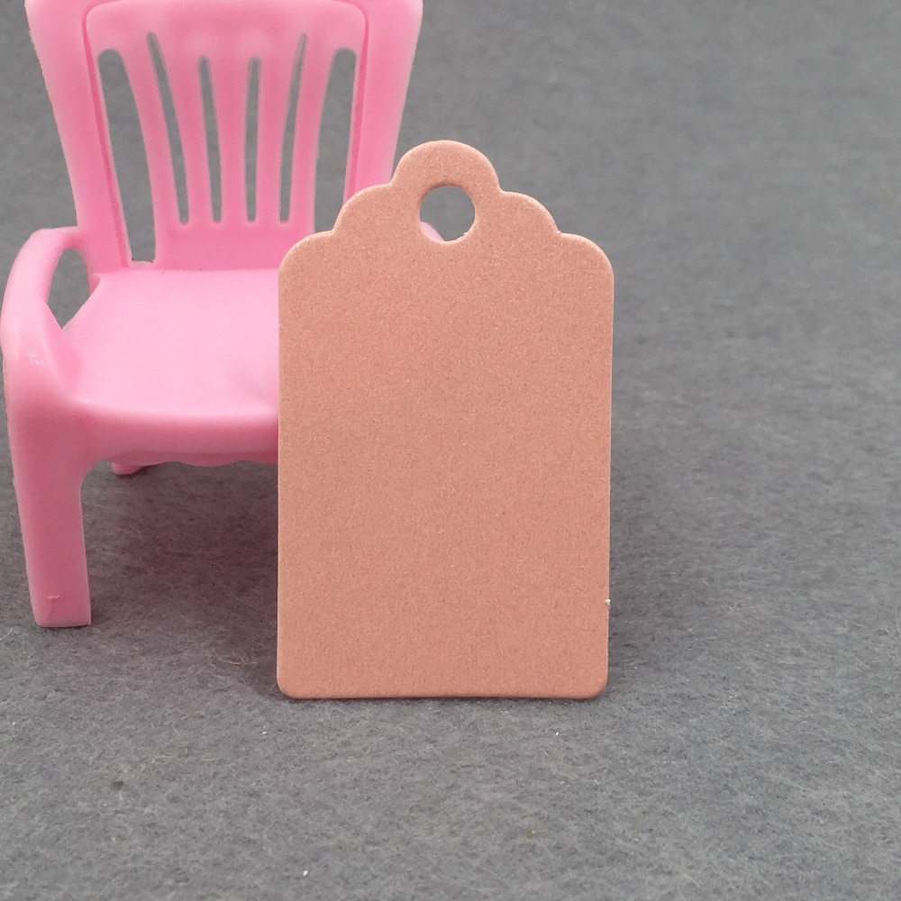 Carte en papier Kraft Sac à trait / étiquette de gousse de faveur de mariage Gift Prix avec des étiquettes de cadeau et de pièce 5x3 cm