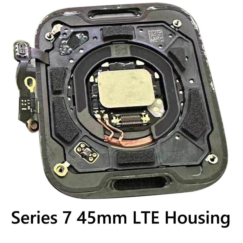 OEM Cover Cover Charge Flex Glass Door Middle Frame Case Apple Watch Series 7 9 41 45 mm GPS LTE Porta di alloggiamento LTE