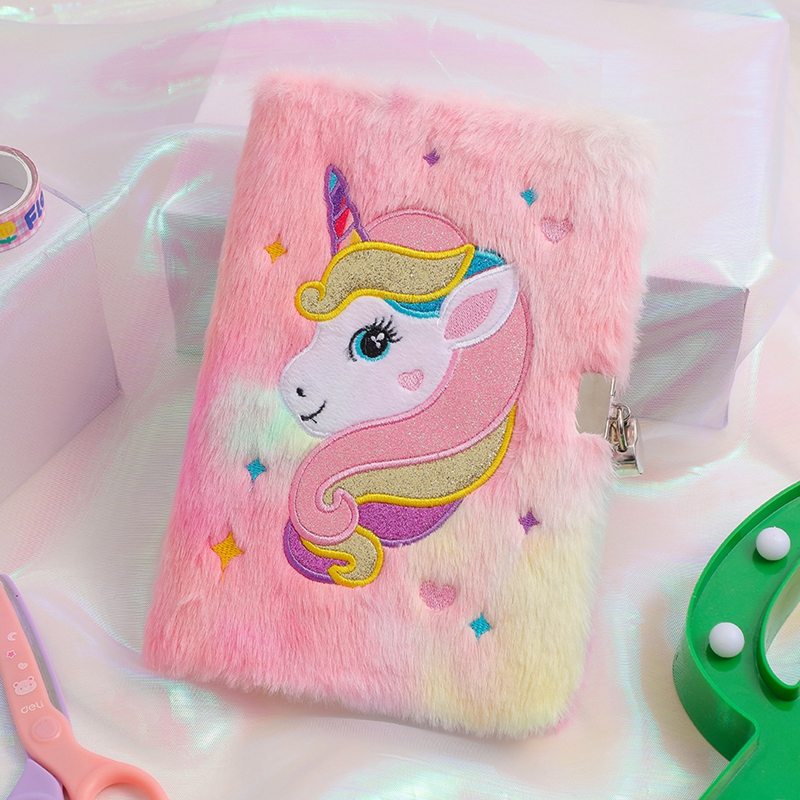 A5 Plux Unicorn Notebook avec verrouillage mensuellement hebdomadaire quotidien de planificateur de planifications journaux note de parenthèse de planificateur.