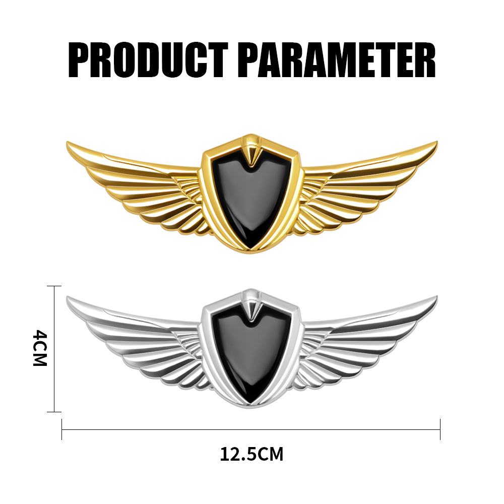 1 pièce 3D Metal Wings Style STOLLAGE MARCHE Fenêtre Sticker Body Sticker pour Lincoln Continental Navigator MKZ MKC MKT