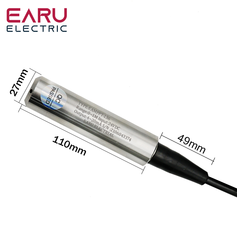 4-20mA Saída de nível integral Transmissor Líquido Óleo Líquido Ensenda Sensor Detectar Controlador FLOAT SDUCH 1-10M RS485 PARA BOMBA