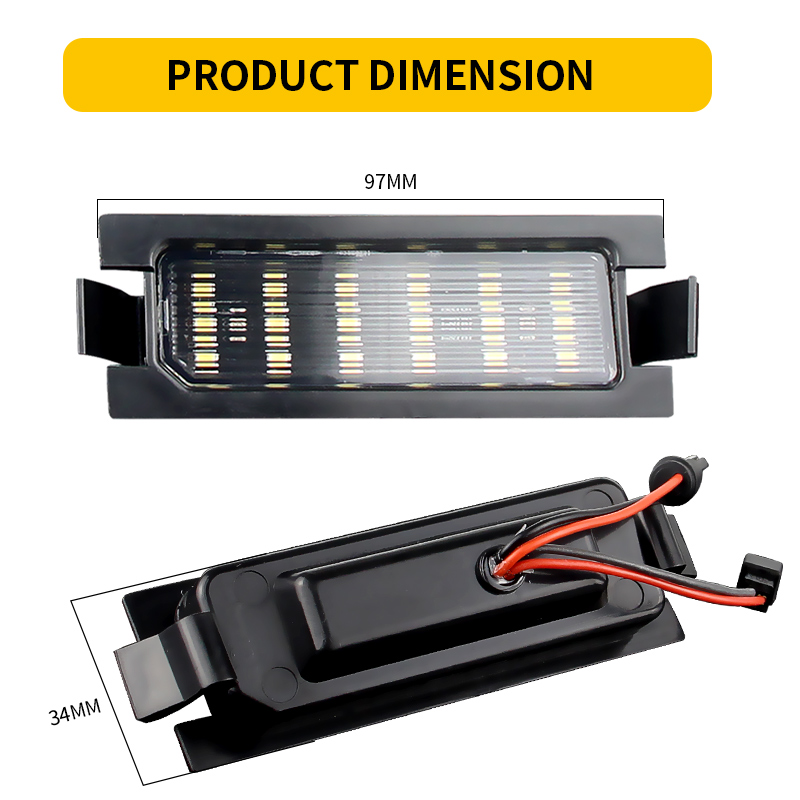 Errore gratuito 18SMD Numero LED LIGHT LAGGE PIACE HYUNDAI I30 GD Accent Elantra GT Backlight Kia Ceed Ed JD Car-Styling