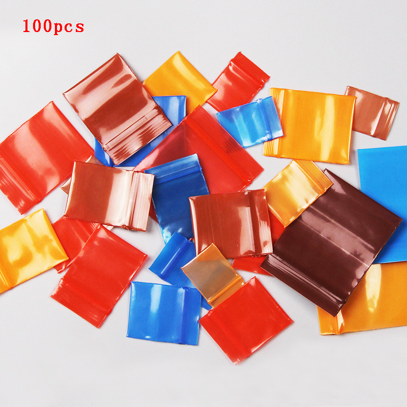 Mini PE Zip Lock Bags Small Items Storage Bag Plastic Packaging Pouch Earring Ring Pendant Packaging Food Bags