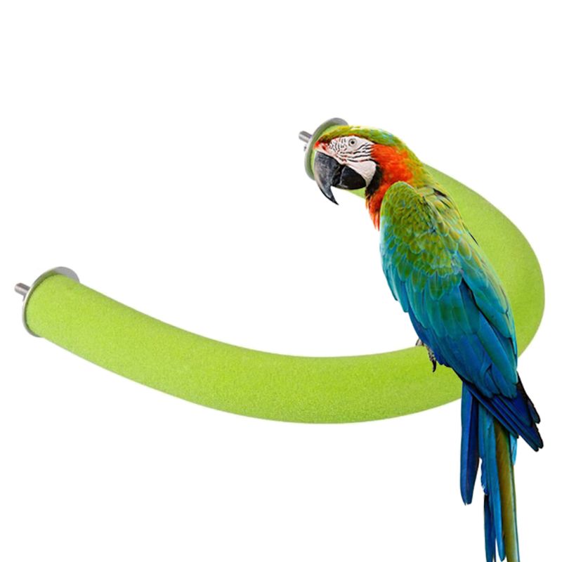 Papegaai boord vogelstand houten u vorm nagel zitplaatsen klauw slijpen kooi speelgoed voor papegaai valkparkietparakeet conure