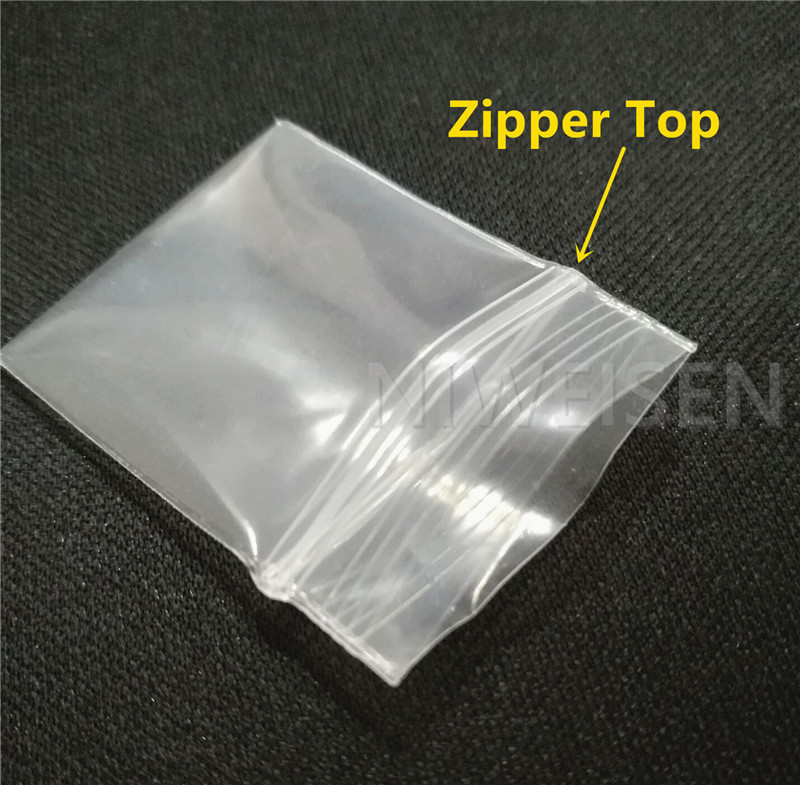 Sac ziplock extra épais transparent Pe petit emballage en plastique-sacs zipper auto-scellant des bijoux de bijoux d'emballage de l'emballage socle d'assaisonnement