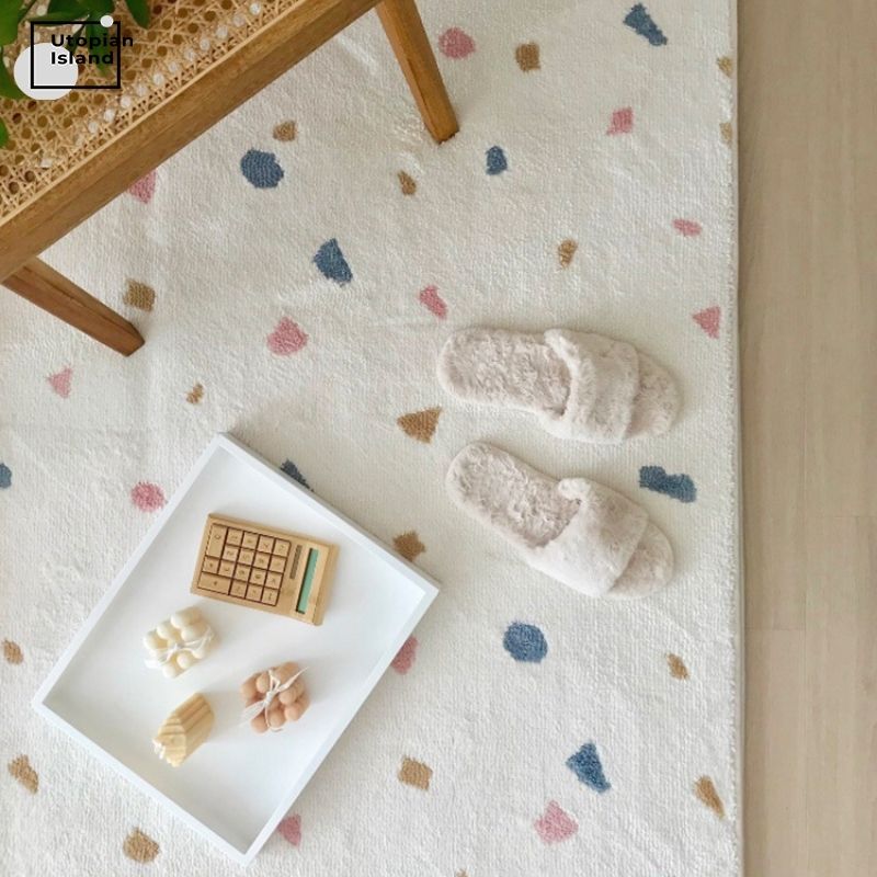 Beyaz Halı Oturma Odası Kabarık Yatak Mat Peluş Halılar Yatak Odasına Kürklü Babi Oyun Mat Yumuşak Çocuk Halılar Saç Bebek Katlanır Halı