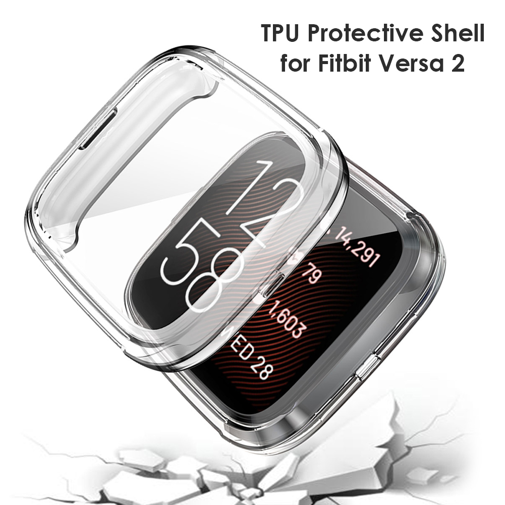 TPU Smart Watch Screen Ochronna zderzak Pełna okładka dla Fitbit Versa 2/2se