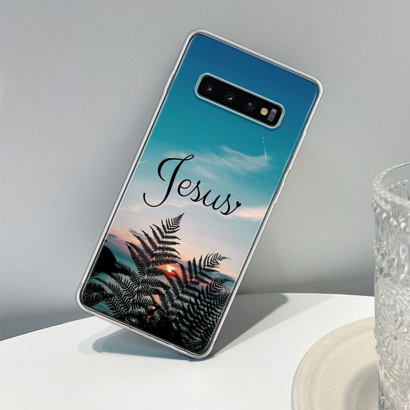 Verset biblique Jésus Christ Christian Cover Téléphone Case pour Samsung Galaxy M21 M31 M51 M32 M52 M12 M30S Note 20 Ultra 10 plus 9 8 J4