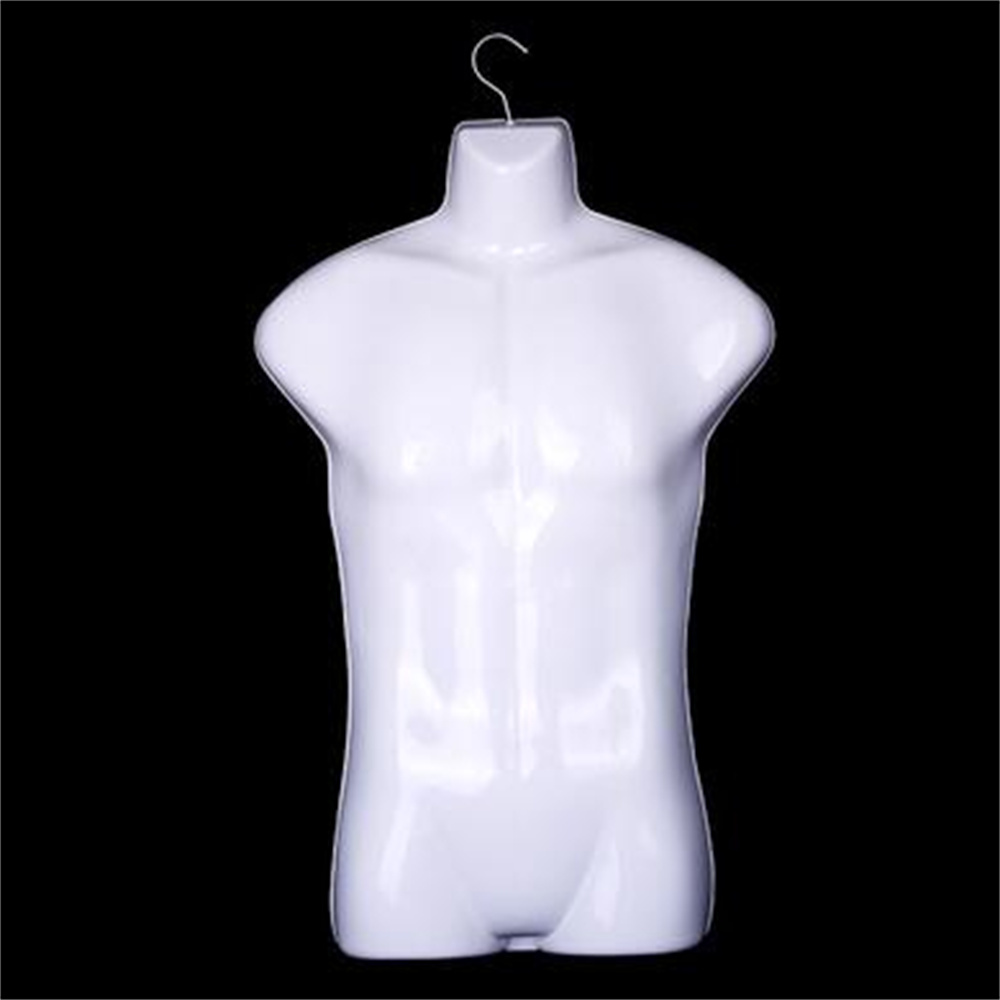 Mannequim plástico de meio comprimento para masculino, adereços para crianças, radiografia de peito, rack de exibição, roupas penduradas, lote C057,