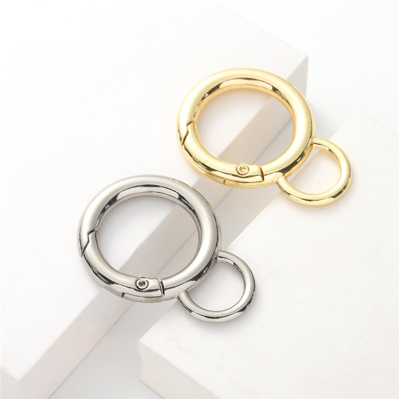 10/da 28 mm con fila molla metallo ad anello aperto accessori bagagli peluche a sospensione con fitta con fibbiano