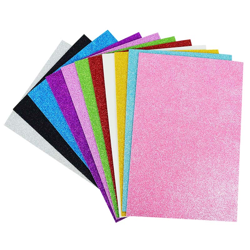 5Sheets 20*30 cm glitterschuim papier schittert papier kinderactiviteiten Diy Cutters handwerkschuim papier bruiloft verjaardagsfeestje