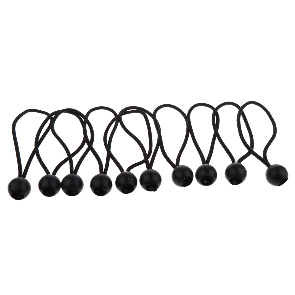 10 -stcs 162 mm 5 mm zware ball bungee koorden tent accessoires elastische stropdas touwen voor het beveiligen van luifeltent tarp voor kamperen