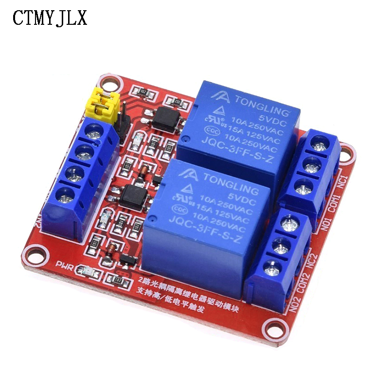 1 2 4 8 Channel 5V 12V Relämodulens kortsköld med optokopplare Support Hög och låg nivå trigger för Arduino