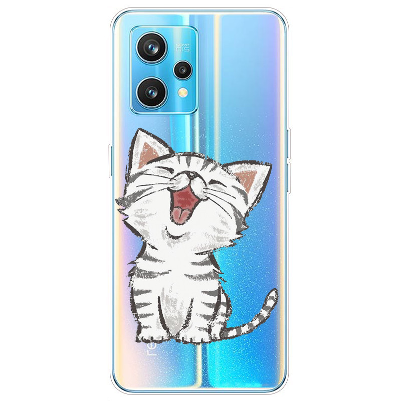 Realme9 4G Soft TPU -omslag för Realme 9 Pro Plus Case Clear Silicone Print Cat Funda For Oppo Realme 9 Pro 5G Covers Transparent