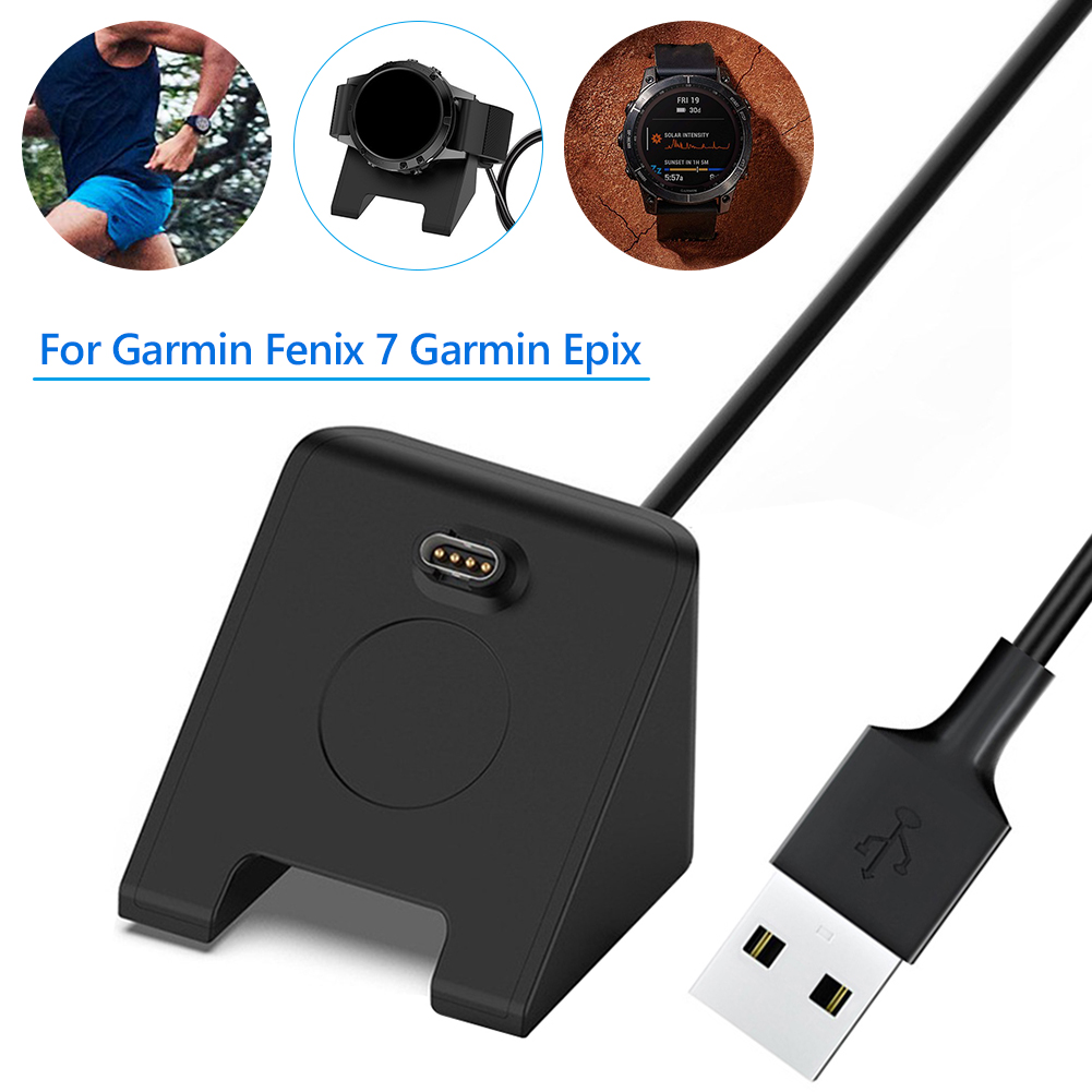 USB -oplaadkabel voor Garmin Fenix 7/7S/7x Garmin Epix 100 cm Hoogwaardige Smart Watch Smart Watch Fast Laying Power Cable Dock Accessoire