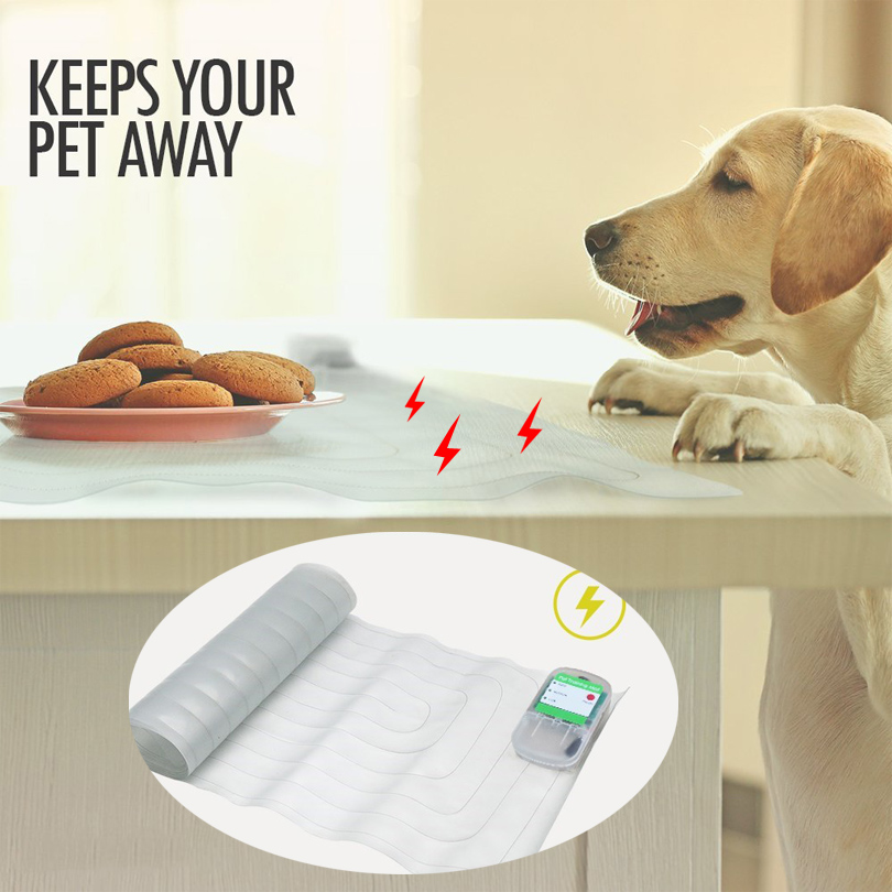 Mat d'amortisseur de chiens pour animaux de compagnie tapis à scat d'électricité statique, chat intérieur chat scatmat électronique de compagnie de compagnie de compagnie pour garder les animaux de compagnie du canapé de meubles