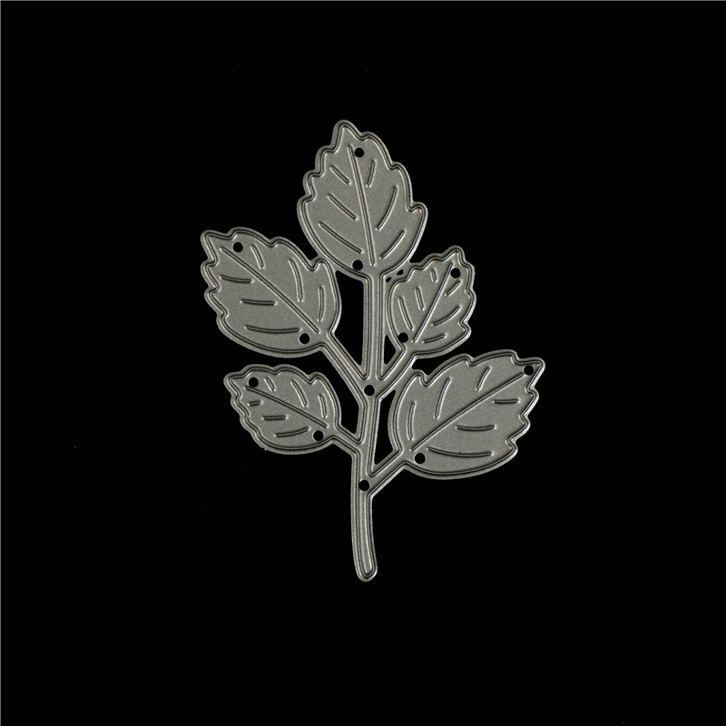 For DIY Cards Scrapbooking Decor Embossing Dies Cut Stencils Branch Leaf Folder Craft Delicate Leaves Metal Die Cutting Dies