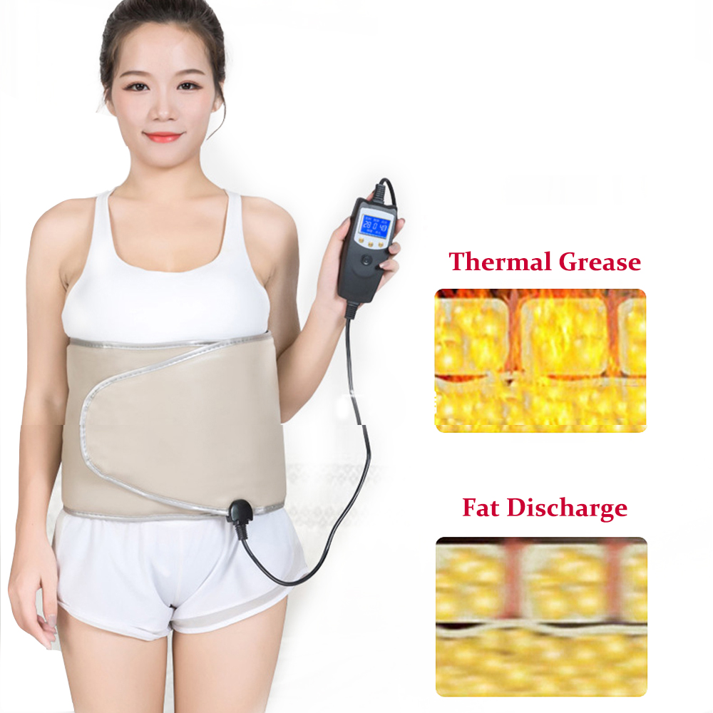 Elektrisch lichaam Vibrating Shake Slimming Belt Belly Spier Taille Trainer Massager Times Gewichtsverlies Verwarming Vet Verbranding EU US -plug