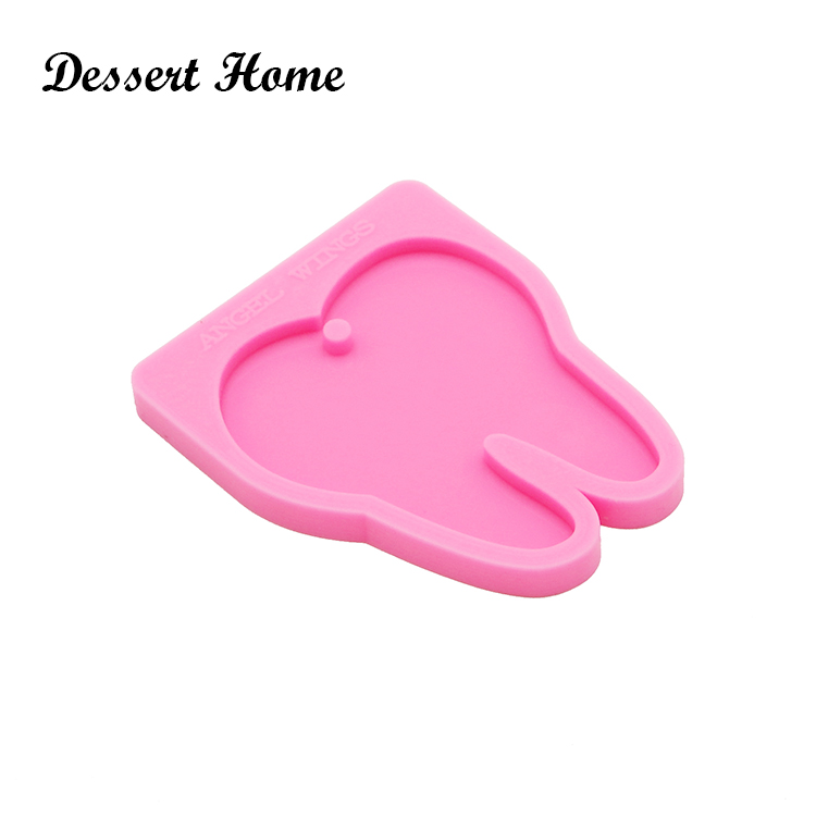 DY0159 UV Resin Silicone tooth Mold Epoxy Resin Molds For DIY Keychain Jewelry Making Tools Shining resin moldes