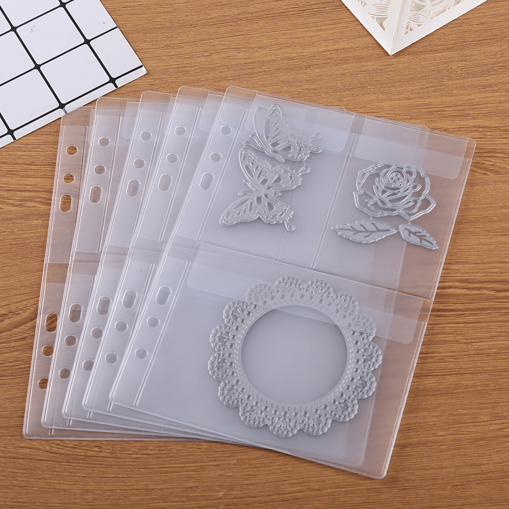 Cutting Dies Storage Book för Scrapbooking Album Inner Sidan Cover Mall Container DIY Stencil Organizer Booklet