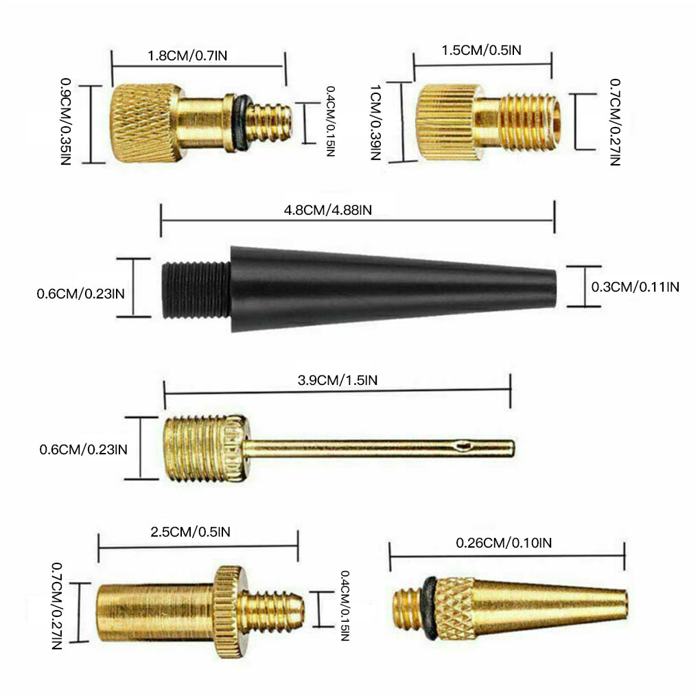 Yeni 20/Bakır Bisiklet Valf Adaptör Set Bakır Bisiklet Pompası Bisiklet Lastik Pompası Adaptör Kiti Şişiriciler Pompa Aksesuarı