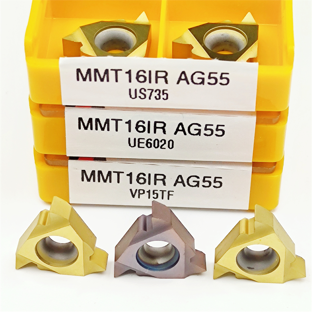 MMT16IR AG55 UE6020 US735 VP15TF för högkvalitativ för U Borr Metall Machine Tool Parts MMT 16ir Indexable Lathe Inserts