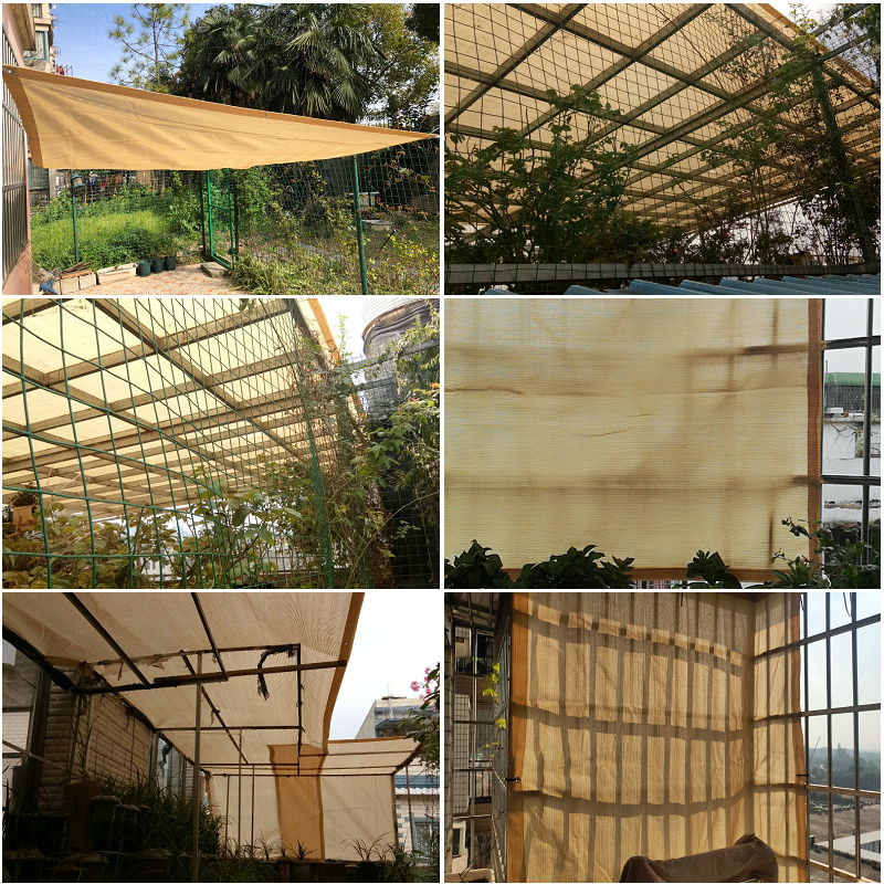 Anti-UV 90% Sun Shading Net Garden Succulent Plants Sunshade Net Outdoor Awning Balcony Gazebo Shelter Swimming Pool Shade Sails