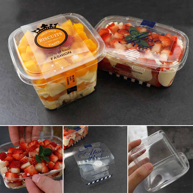 Dostosowane pudełko owocowe, tysiąca warstwy ciastek, DIY Mango Mousse Packing Box, pojemnik na wynos, akcesoria do pieczenia