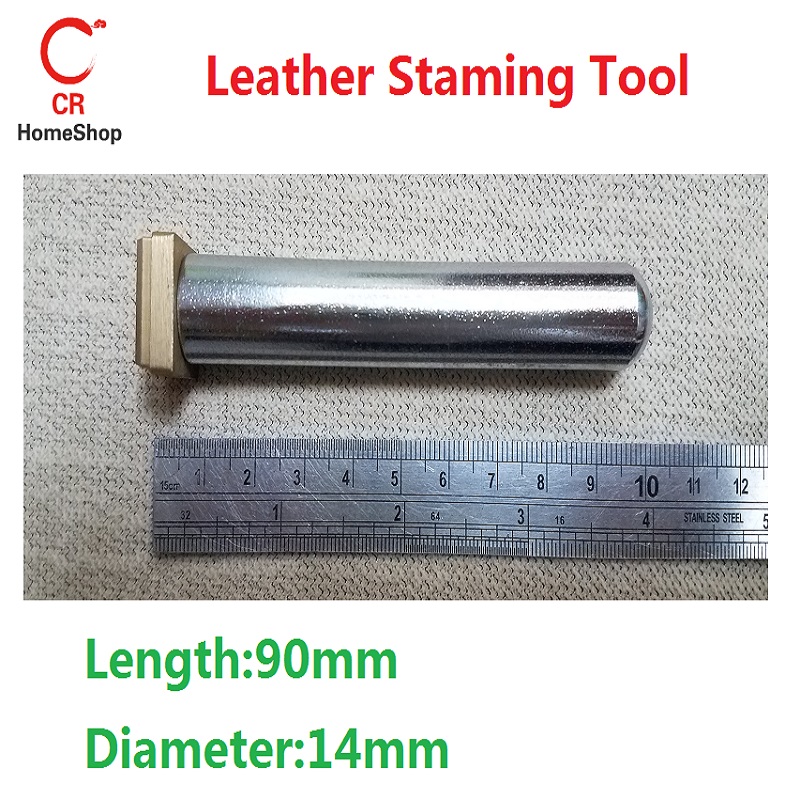 logo in pelle strumento staming strumento battito stick in pelle elettrodomestici lunghezza 90 mm diametro 14 mm, logo personalizzabile