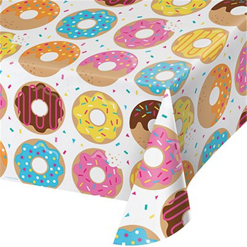 Papier Donut wachsen Kuchen -Topper Glitzer Gold Zwei süßer Cupcake Topper Alles Gute zum Geburtstag Pull FLOW Banner Spirale Hanging