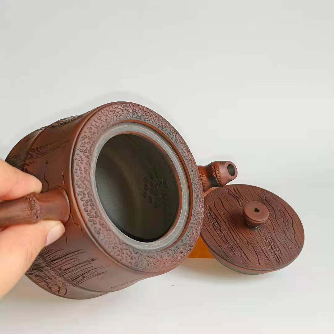 190ml Jianshui Purple Clay Pure Handmade Tree Stump Tea Pot（Yixing Zishaではない）Kung Fu Tea Set Drinkware Teacer