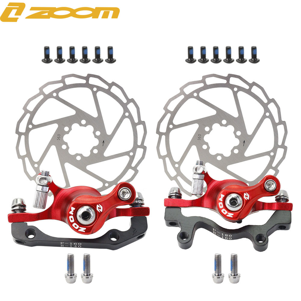 Zoom Bicycle Disc Brake Mountain Road Mtb Bike Mechanical штангантр алюминиевый сплав F160 R160 Дисковые тормоза велосипедные аксессуары