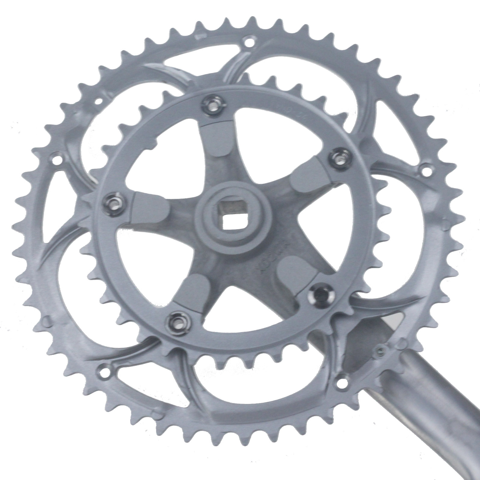 Vélo de route Crankset à bicycle en aluminium alliage 50-34t 8/9S Sprocket Square Hole Racing 170 mm Accessoires de cyclisme de manivelle