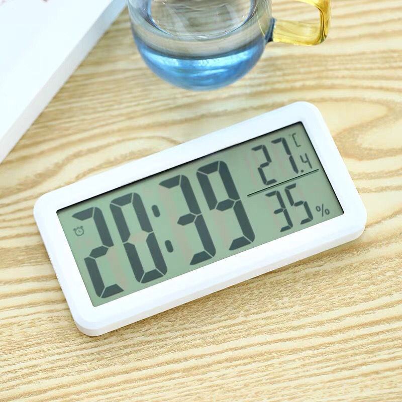 Slim Nordic Digital Alarm Clock Batteridriven stor skärm LED ELEKTRONISK KLOCK Simple Desk Clock Home Office Desktop Decor