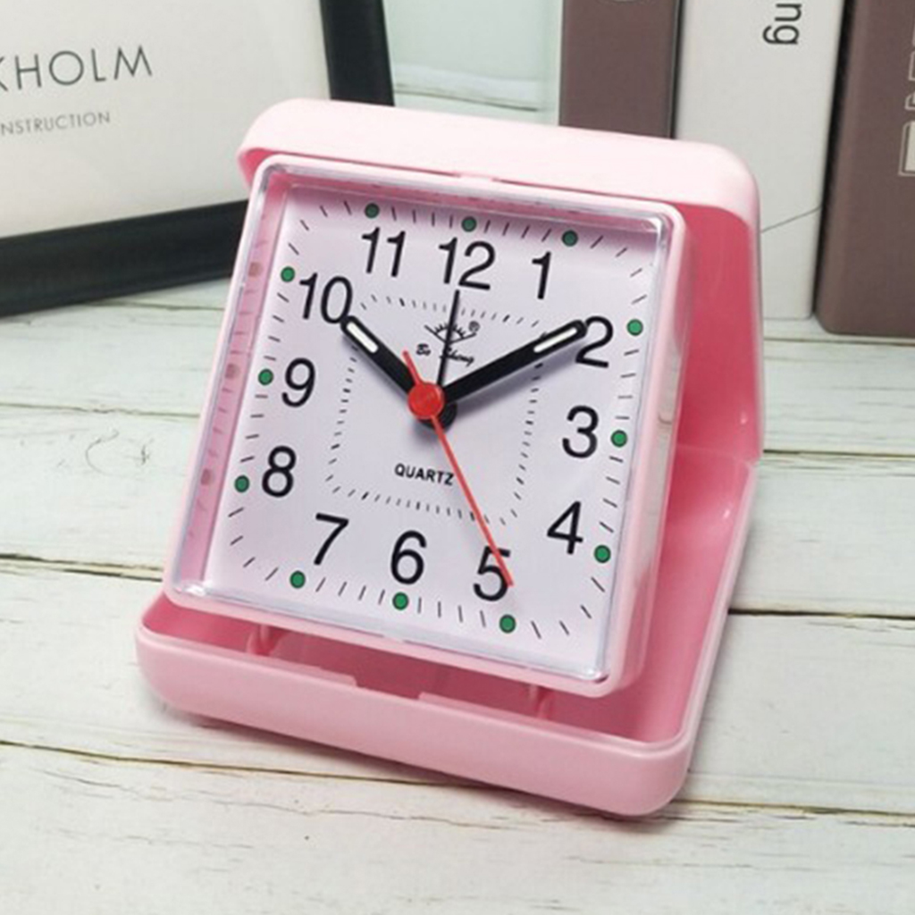 Bedside Small Silent No Tick Alarm Clock Quartz Battery Operated Wake Up Clocks Morning Alarm Clock Bedroom Desk Decoration